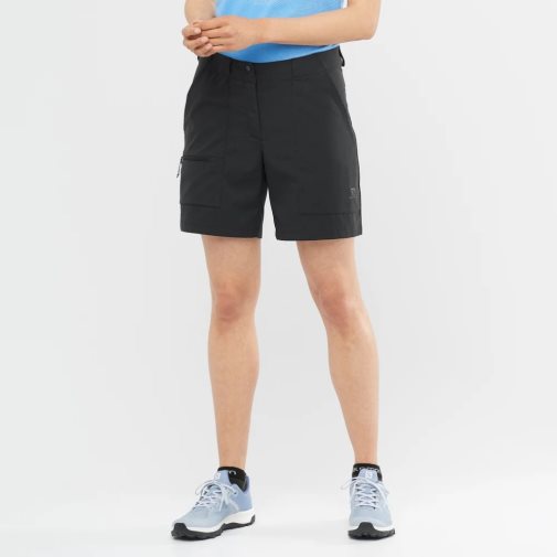 Black Salomon Outrack Women's Running Shorts | IE YN4159